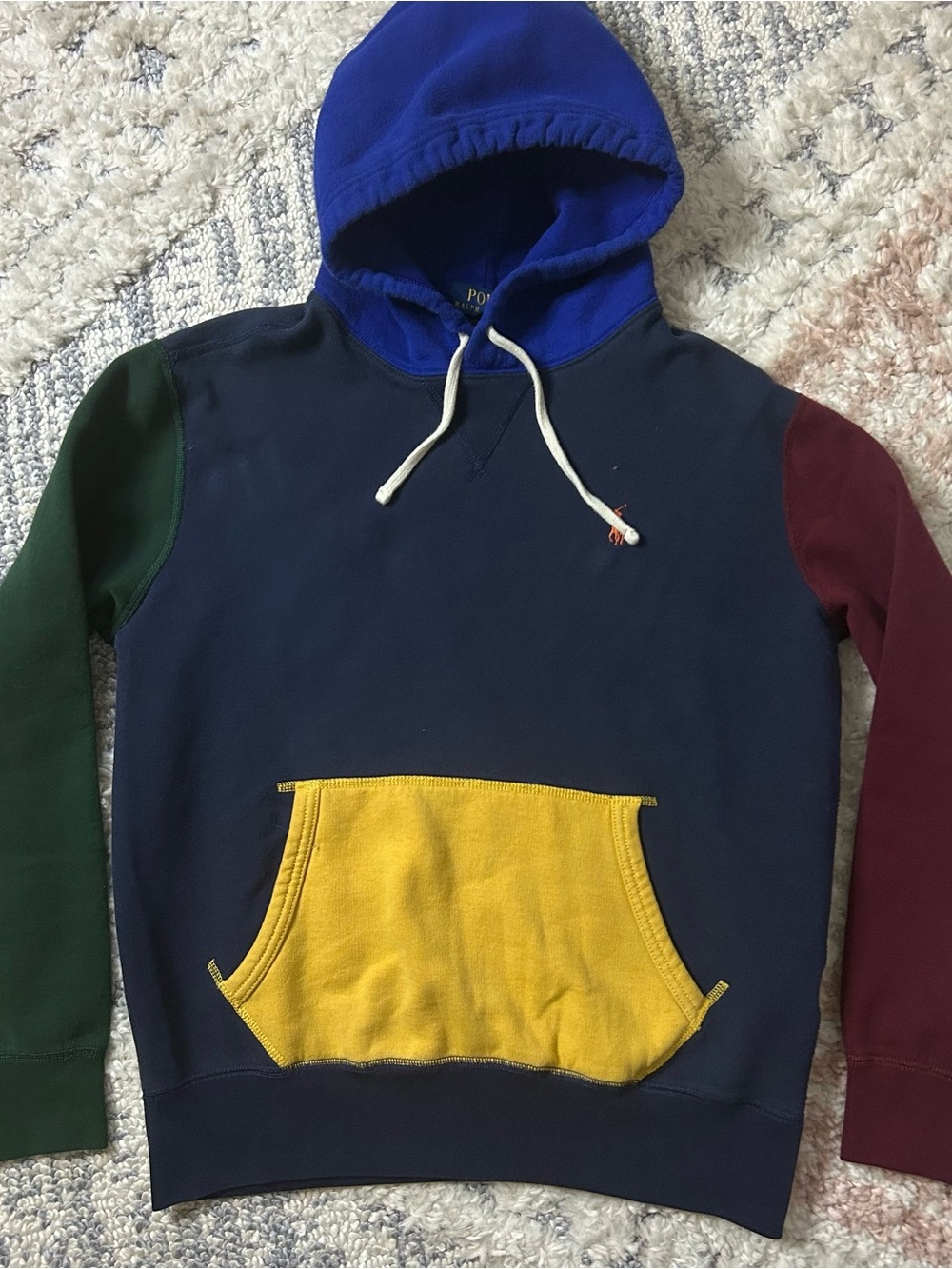 Polo by Ralph Lauren Navy Colorblock Hoodie